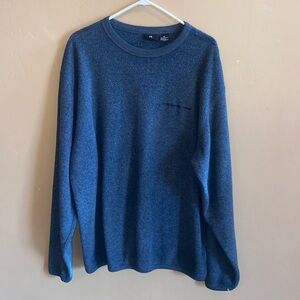 Vintage Guess Sweater Men XL Blue polyester rayon super soft pullover